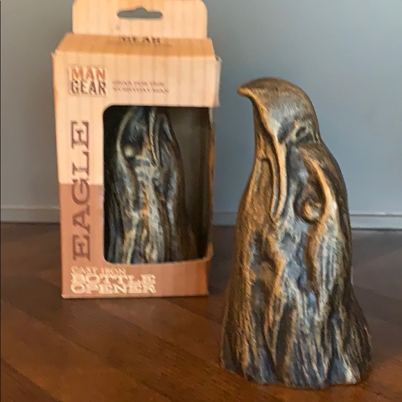 Eagle Cast Iron Bottle Opener by Man Gear - Picture 1 of 2